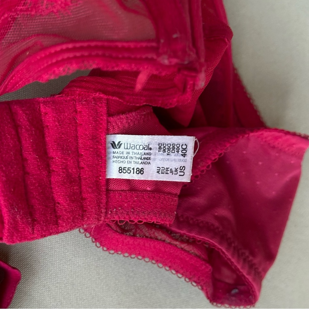 Wacoal Retro Chic Solid Red 40c - image 5